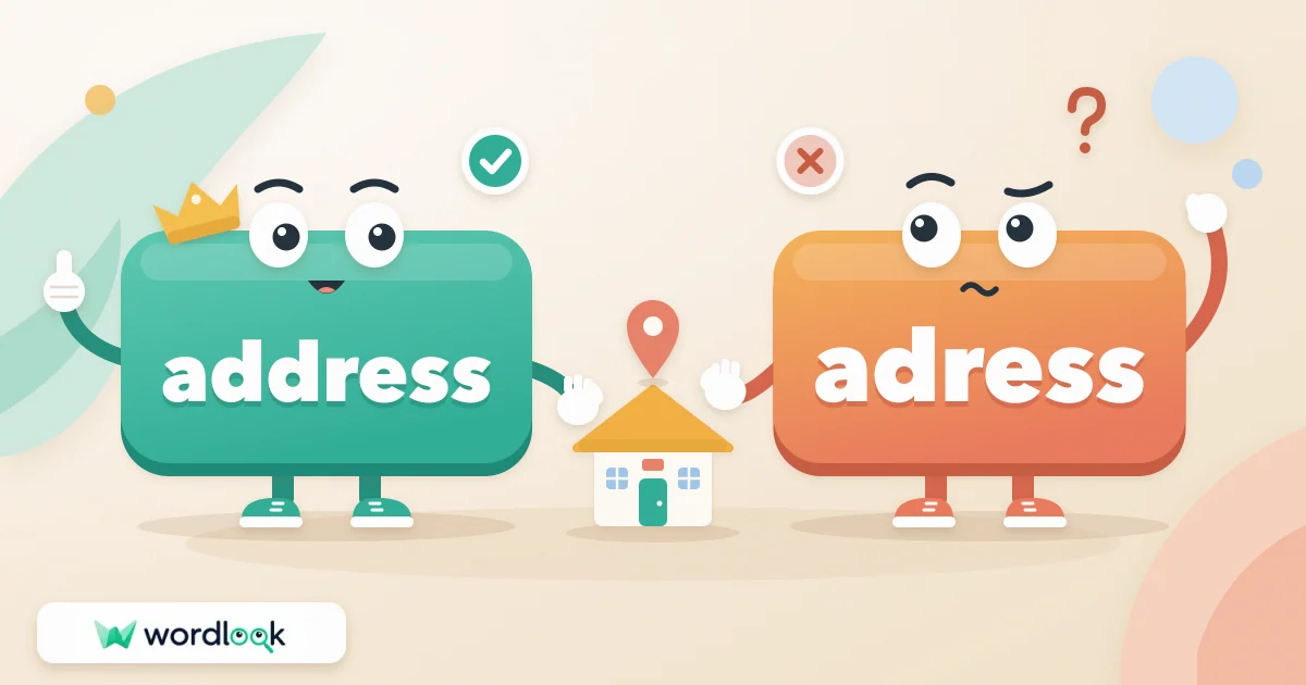 Слова address и adress: правильное и ошибочное написание